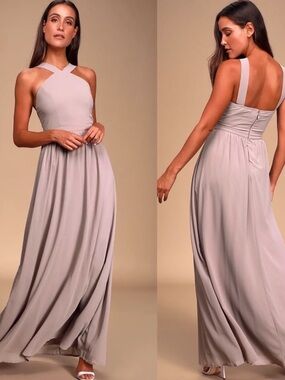 Lulu's Halter Maxi Dress